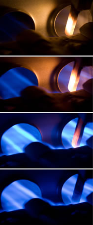 gas furnace igniting, photo by Nic McPhee, Creative Commons Attribution-Share Alike 2.0 Generic